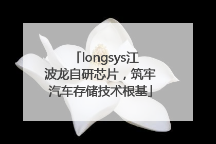 longsys江波龙自研芯片，筑牢汽车存储技术根基